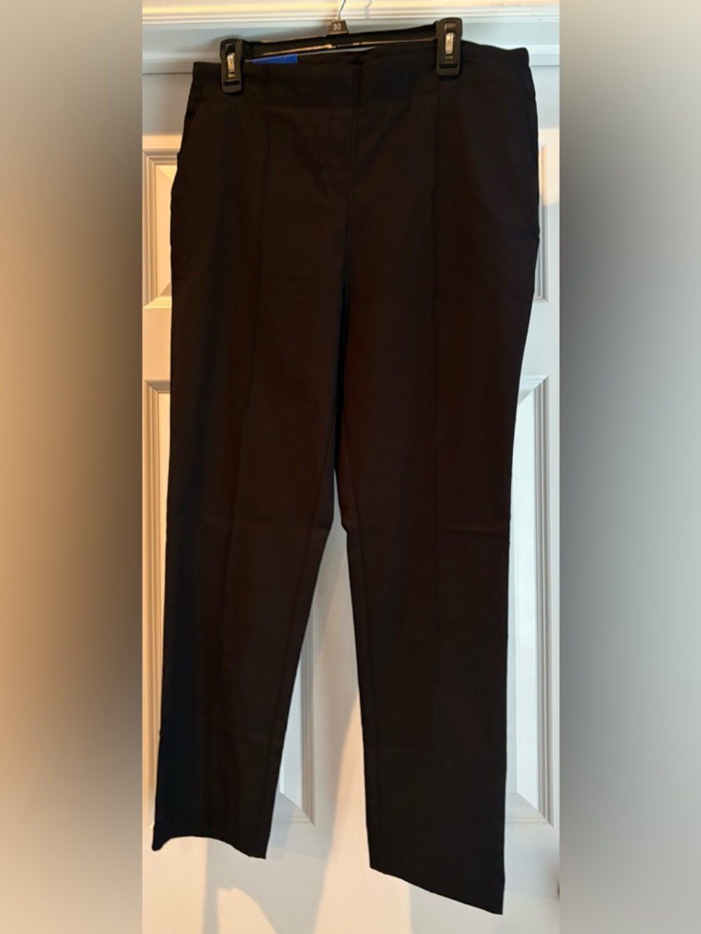 Hilary Radley Women's Ponte Pull-On Mid Rise Slim Leg Pants